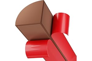 AHUA WALSONG Flexible Quarter Round Molding, Peel and Stick Silicone Flexible Moulded Trim for Corner Ceilings, Floors, Bathrooms, Kitchens, Countertops (Brown 79Inch)