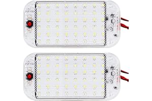 ANYPOWK 12V LED RV Lights with ON/Off Switch - 5W Daylight 500LM, Interior Lighting for RV Van Trailer Camper Boat - Pack of 2