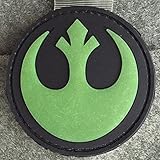 Rebel Alliance Emblem Star Wars Morale Patch (Glow In The Dark) - PVC Morale Patch, Hook Backed Morale Patch, Star Wars Rebel Alliance Emblem By NEO Tactical Gear