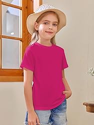 Girls Short Sleeve T Shirts Kids Summer Tops