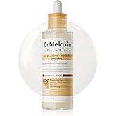 Dr.Melaxin Peel Shot Glow White Rice Peeling Ampoule with Rice Extract &amp; AHA BHA, Brightening &amp; Gentle Exfoliating Serum for Sebum Control, Niacinamide &amp; Hyaluronic Acid, Korean Skincare, 2.71 fl.oz