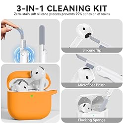 for AirPods 4 Case, Soft Silicone Protective Case