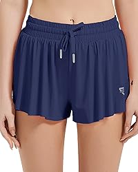 Wsirmet Womens Shorts Flowy Athletic Workout Gym