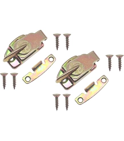 Brass Plated Table Leaf Lock - Cam-Type Connector For Extension Tables, Antique Furniture Hardware TL-8