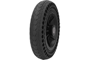 RASTKY 8" Solid TPE Rubber Wheel Quiet Bearing Caster for Walkers, Rollators Outdoor Indoor Use