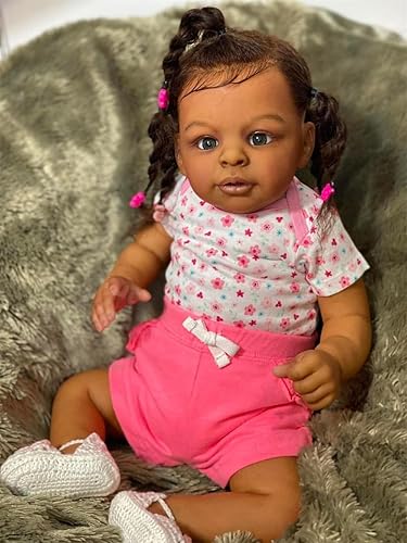 Zero Pam Black Reborn Baby Dolls Girl 23 in Big Size Reborn
