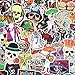 Laptop Skull Stickers Graffiti Patches Stickers Waterproof Motorcycle Bicycle Luggage Decal Skateboard Stickers for Kid and Adult (100pcs Skull)