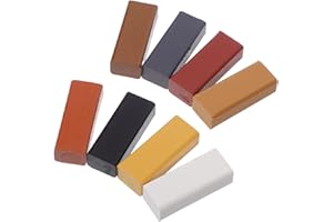 UPKOCH 8pcs Hardwood Floor Repair Wax Sticks Wood Filler Blocks for Scratches Furniture Repair Wax Crayons