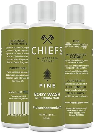 Amazon Com Chiefs For Men Natural Body Wash With Yerba Mate