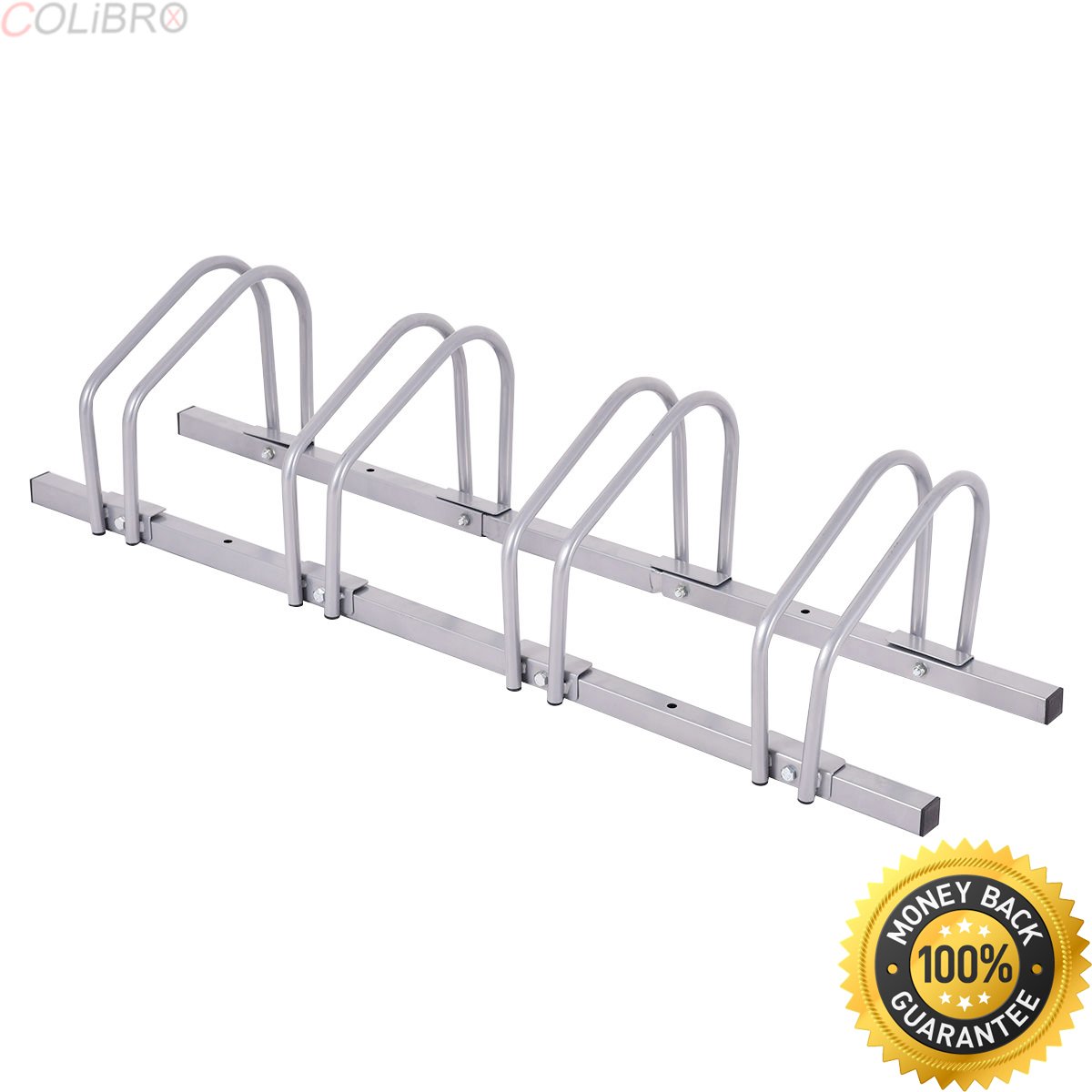 5 Colibrox 6バイク駐車場ガレージストレージオーガナイザーサイクリング自転車スタンドラックシルバー 5 B079kwvdsx Bike Bicycle Floor Parking Rack Storage Stand 5バイク自転車床駐車場ラックストレージスタンド 4 ガーデン用ジョイントマット