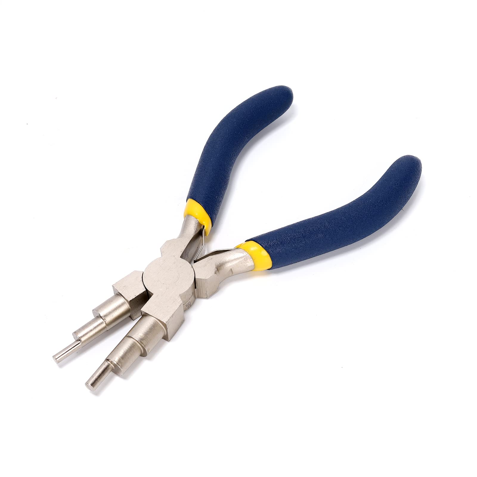 Ruimou 6 in 1 Wire Ring Forming Pliers 3-10mm Wire Bending For DIY Jewelry Rings, Earring S-Hooks, Wire Reshaping（6.29"/16cm）