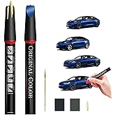 Carhoo PPSB/B101E Deep Blue/Ocean Blue Pearl Metallic Touch Up Paint Compatible With Tesla Model Y/3/S/X Exact Match Touch Up Paint Pen, With Pen Tip & Fine Brush (16ml)