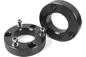 OTUAYAUTO AUTOPTIM 2" Front Leveling Lift Kit - Replacement for 2007-2026 Silverado 1500 2WD 4WD, 2007-2026 GMC Sierra 1500 2WD/4WD, Aluminum Leveling Kit CNC Strut Spacers For Pick Up