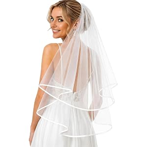 Avidlove Wedding Veil Bridal Shower Gifts, Bachelorette Party Accessories | Bridal Shower Decorations, Bachelorette Party Dec