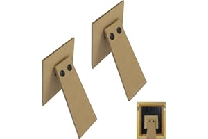 Oedema 4.13 Inch Easel Back Picture Frame Replacement Picture Frame Wood Easel Back Self-Adhesive DIY Photo Board 2PCS