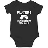 AW Fashions Player 3 Has Entered The Game Baby Bodysuit Newborn Boy Cute Romper Girl Clothes Romper