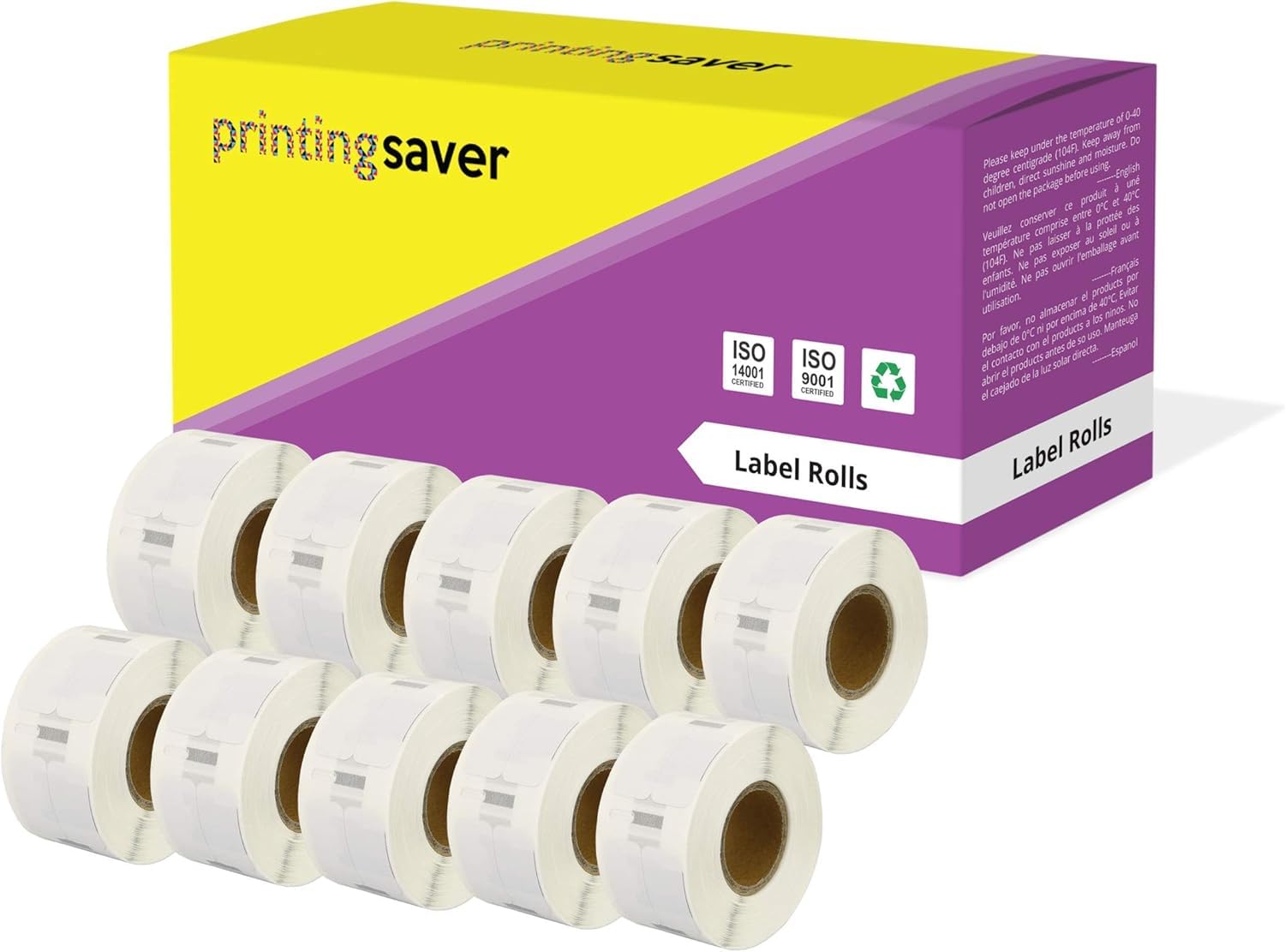 Printing Saver 10x 11353 12 x 24 mm Compatible Multipurpose Labels Rolls (1000 Labels per Roll) for LabelWriter 310 320 330 4XL 400 450 Turbo/Twin Turbo/Duo & Seiko SLP Label Printers