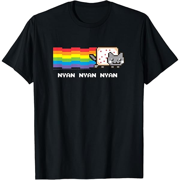 Amazon.com: Nyan Cat Space Shirt T-Shirt : Clothing, Shoes & Jewelry