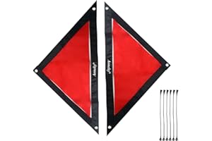 Aoneky Shooting Target for Lacrosse Hockey - 1/2 Pieces Triangular Shooting Targets for Lacrosse Goal, Sports Accessories for