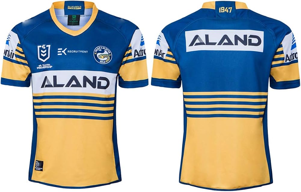 JUNBABY 2021 Parramatta Eels Rugby Jersey, Home Court New 2020 Rugby T