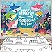 Daniu Cartoon Shark Backdrop Blue Ocean Shark Birthday Party Baby Shower Background Baby Shark Party Supplies Baby Shark Banner Photography Backdrops Photo Studio Props 7x5FT 210cmx150cm