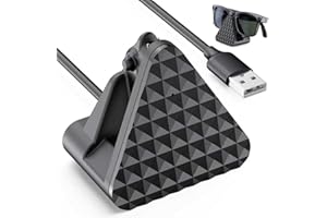 Cisain Charging Dock Compatible with Ray-Ban Meta Smart Glasses Wayfarer/Skyler/Headliner,Potable Travel Smart Glasses Charger with Adapter,Black