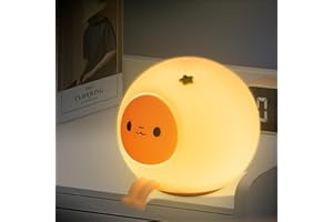 ATSUI Cute Night Light for Kids16 Colors, Food Grade Silicone, Rechargeable, Tap Fun Kawaii Lamp for Kids Room, Adjustable Brightness, Cute Stuff for Boys Girls, Cute Gifts for Baby Children