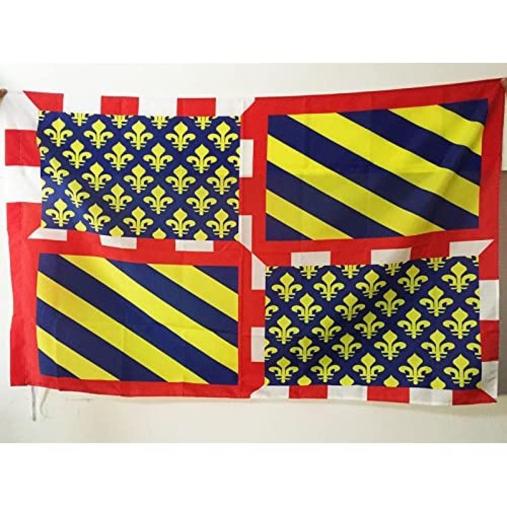 AZ FLAG - Province of Burgundy Flag - 3x5 Ft - Province de Bourgogne Banner with Sleeve - 100% Polyester - Fade Resistant - Vivid Colors - 3' x 5' Feet - 150x90 Cm