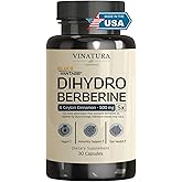 VINATURA Dihydroberberine Supplement with Ceylon Cinnamon, 500mg - (Patented GlucoVantage Super Berberine), Maybe Berberine 5X More absorbable - 30 Capsules