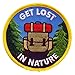 Nature Patch - Iron on Patch for Jackets, Backpacks, Hats, Outdoor -Patches - Get Lost in Nature