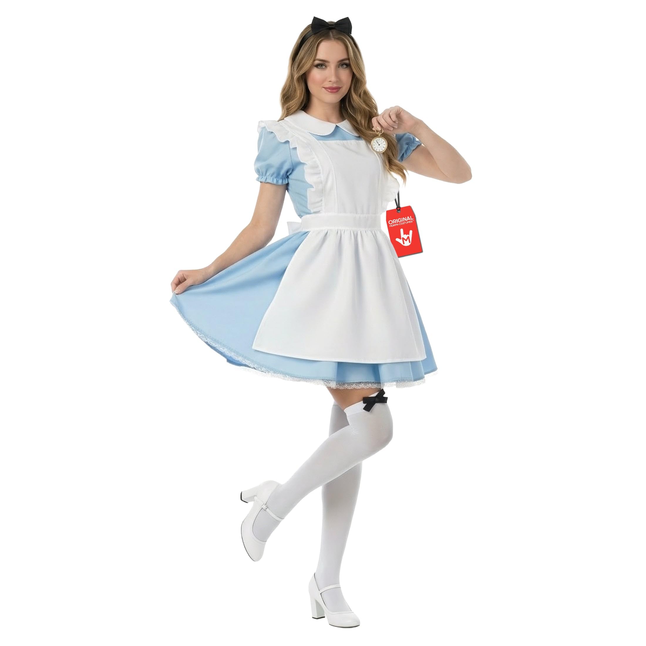 Fun Shack Alice Costume Adult Women Dress Inspired By Book Character For World Book Day Fancy Dress, X-Large