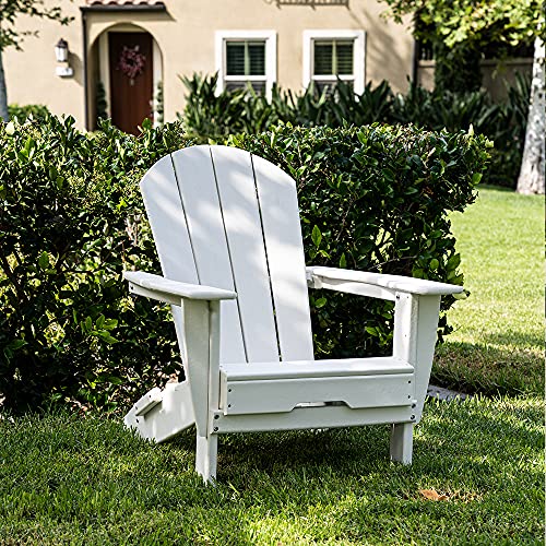 ResinTEAK Folding Adirondack Chair, All Weather Resistant, AdultSize