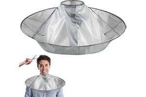 BLLREMIPSUR Hair Catcher for Haircuts, Home Haircut Capes Umbrella for Adult Kids, Barber Hair Cutting Cape for Hair Salon, Foldable Hair Dressing Cloa Apron