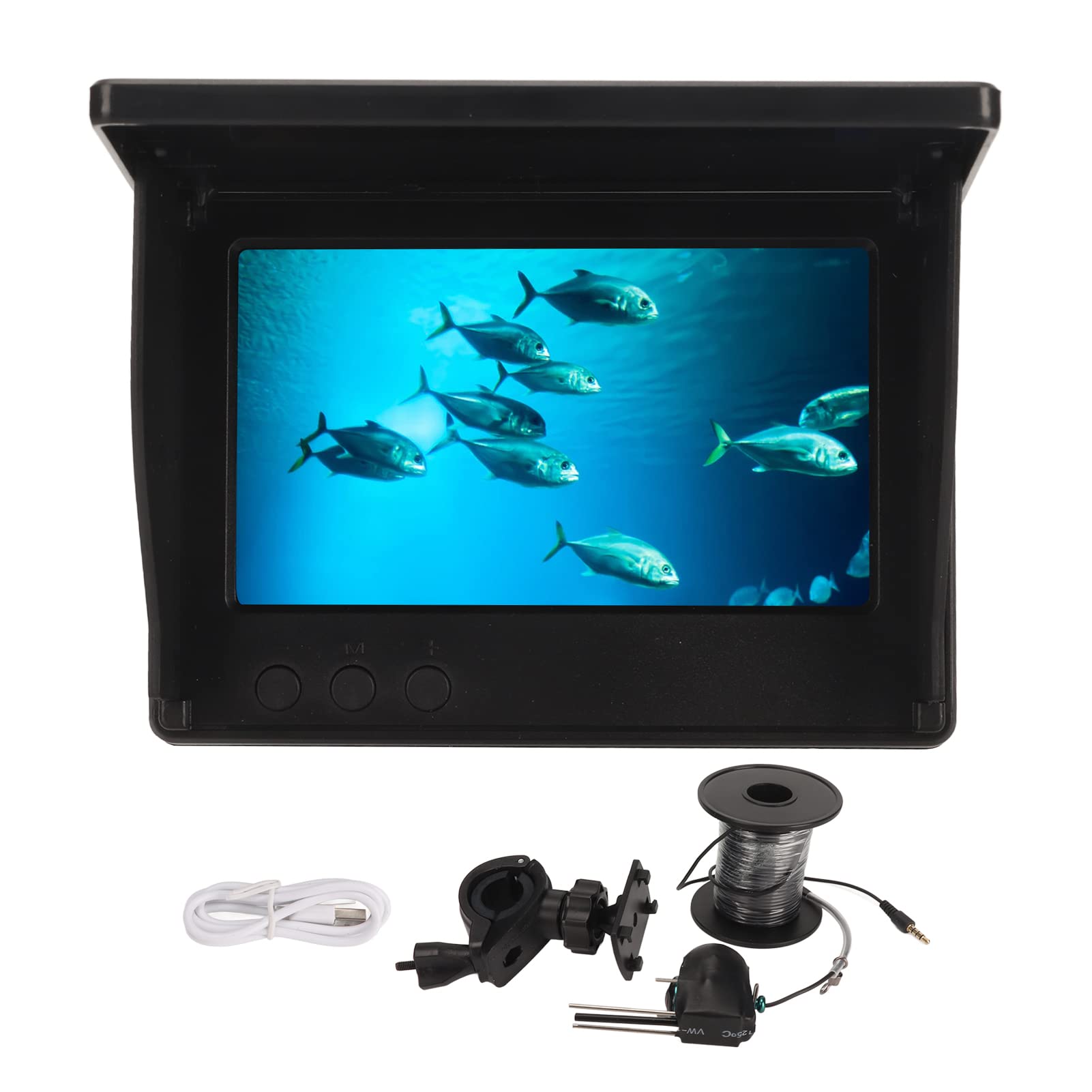 4.3 Inch Deeper Fish Finder, Underwater Camera Fishing, TN Screen, 1000 CD Fishing Camera, 220° Wide Angle, IP67 Waterproof, for Outdoor Use