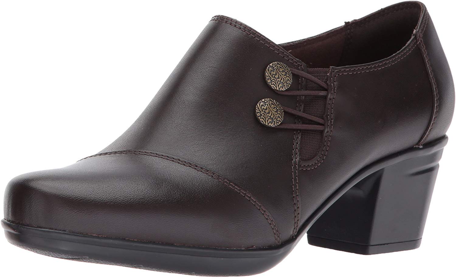 Clarks Women's Emslie Warren Slip-on Loafer,Dark