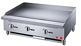 Commercial Countertop Griddle, ETL 36" Flat Top