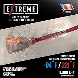US Wire 99100 12/3 100-Foot SJEOW TPE Extreme