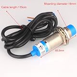 Gebildet Inductive Proximity Sensor 8mm 18mm Dia PNP NC DC6-36V 300mA 3-Wire view 3