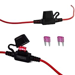 Gaoekoius 2PCS 16AWG Inline Fuse Holder with 10A