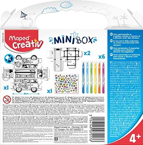 Maped Creativ Mini Box - Paper Camper Van Toy - Image 3