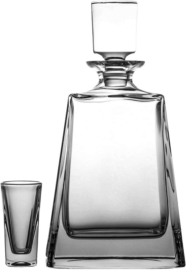 Pack of Aljulia 04158 Drink Set, Crystal, Transparent, 18 x 9 x 22 cm, 7 Units