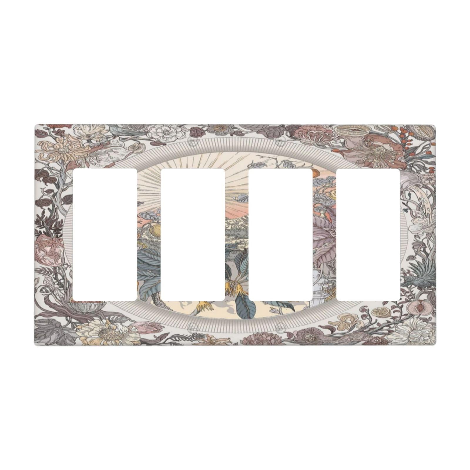 Tewujay Decorative Light Switch Covers Abstract
