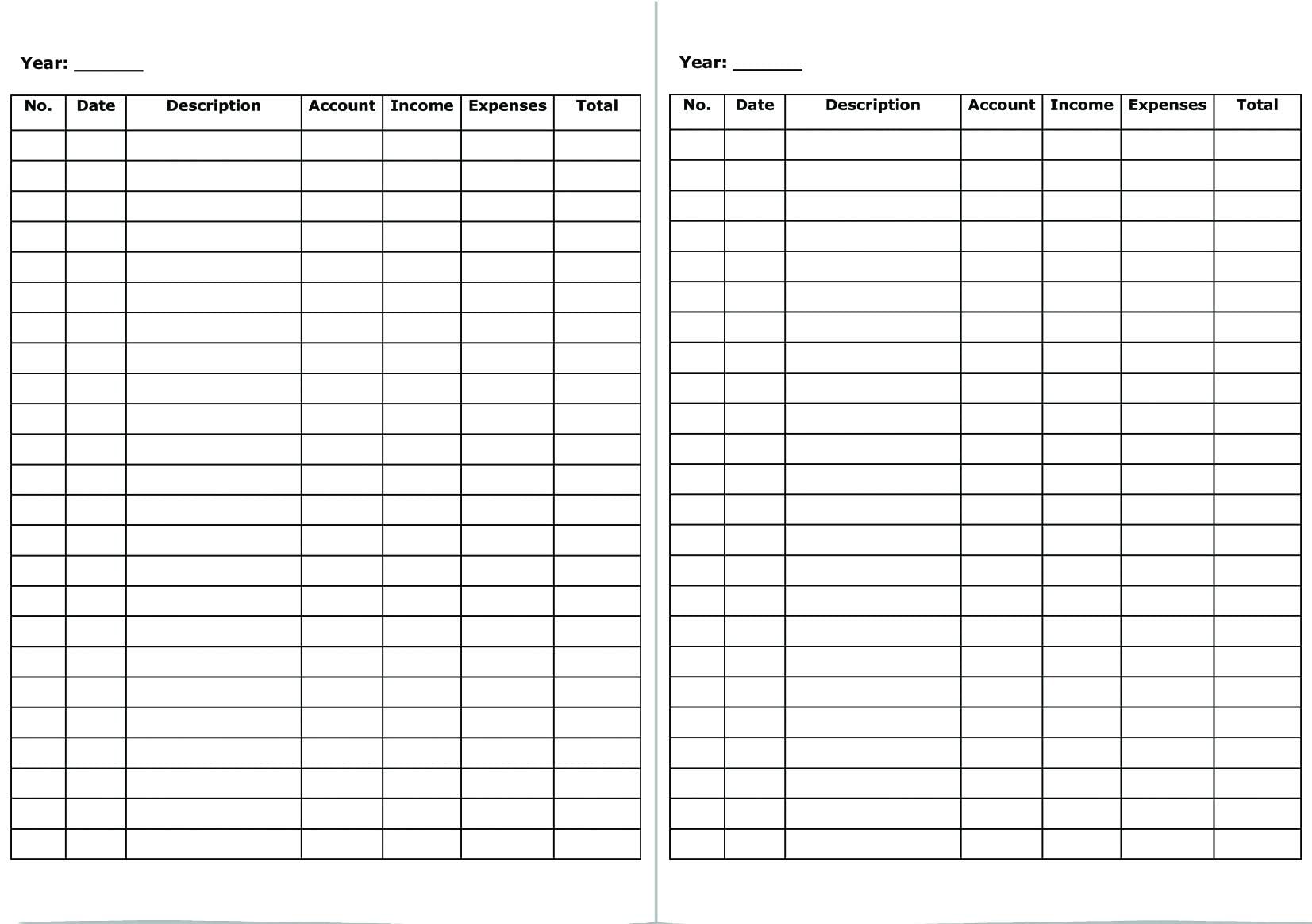 Ledger Book: Record Income and Expenses