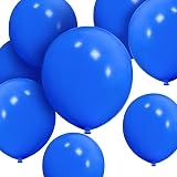 HYKJNBW Royal Blue Balloons 50 Pack 12in Matte Latex Party Decorations