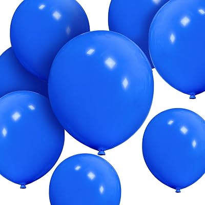 HYKJNBW Royal Blue Balloons 50 Pack 12in Matte Latex Party Decorations