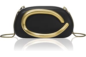 RKROUCO PU Leather Women's Evening Handbags Chocolates Clutch Purse Easy Match with Chain Crossbody Metal Decoration Shoulder Bag