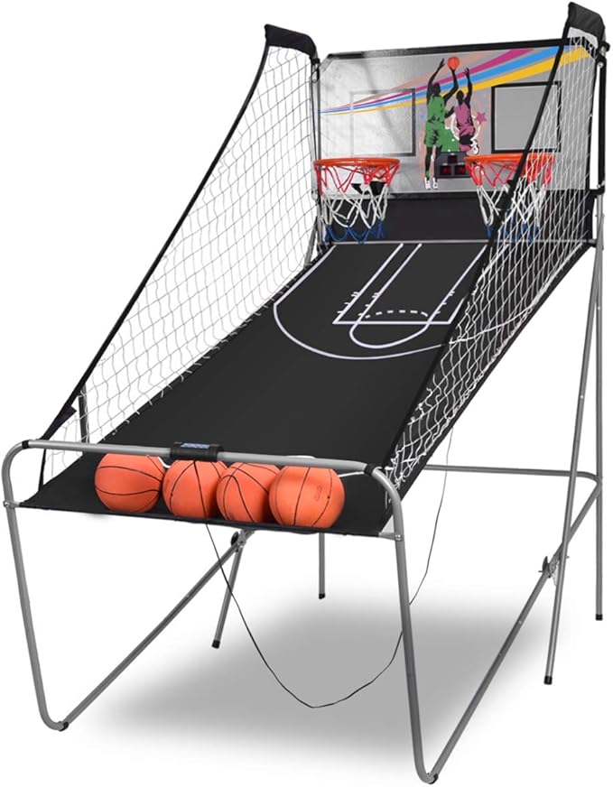 Costway Panier de Basketball Pliable Jeu de Basketball Arcade avec