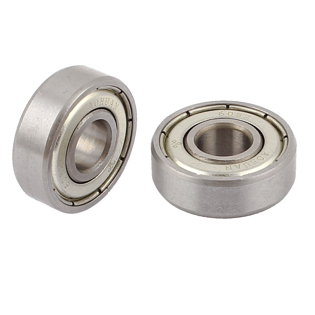 22mm x 8mm x 7mm 608ZZ Radial Shielded Deep Groove Ball Bearing Silver