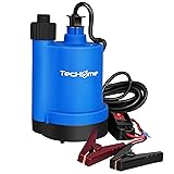 TecHome 12v Pump，1500GPH Water Transfer Pump Sump