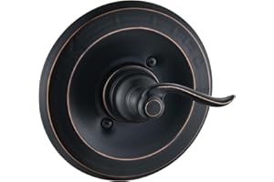 DLymtrx Replacement for Delta 13/14 & 1300/1400 Series BT14096 Trim Kit, Shower Cover Plate with Handle (Cartridge and Valve Not Included),Oil Rubbed Bronze